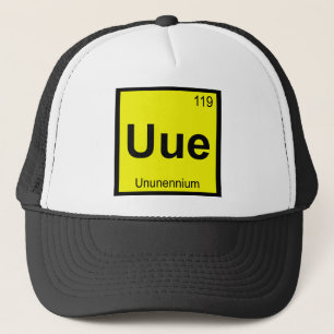 Boné Uue - Símbolo da Tabela Periódica Química Ununênio