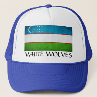 Boné Uzbequistão "Lobos Brancos"