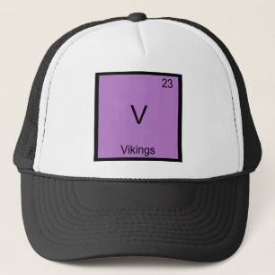 Boné V - Vikings Camiseta do Elemento Divertido da Quím