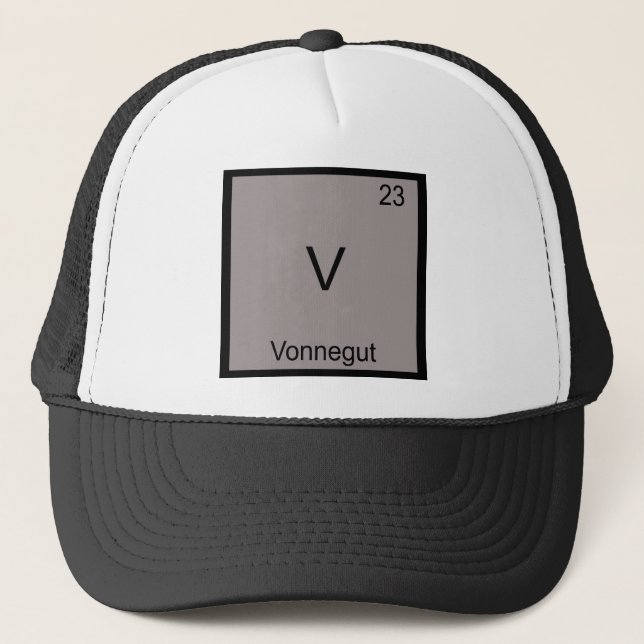 Boné V - Vonnegut Funny Chemistry Element Symbol Tee (Frente)