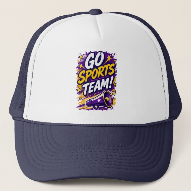 Boné Vá Equipe Esportiva! Equipe Genérica Divertida (Frente)