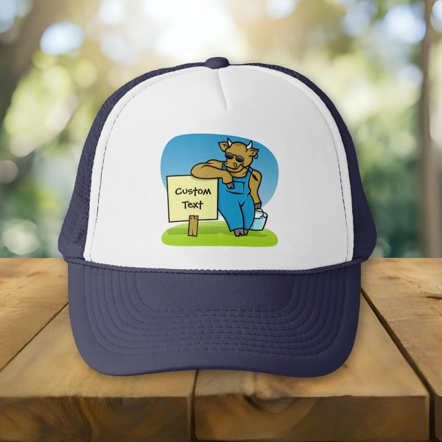 Boné Vaca com placa (Criador carregado)