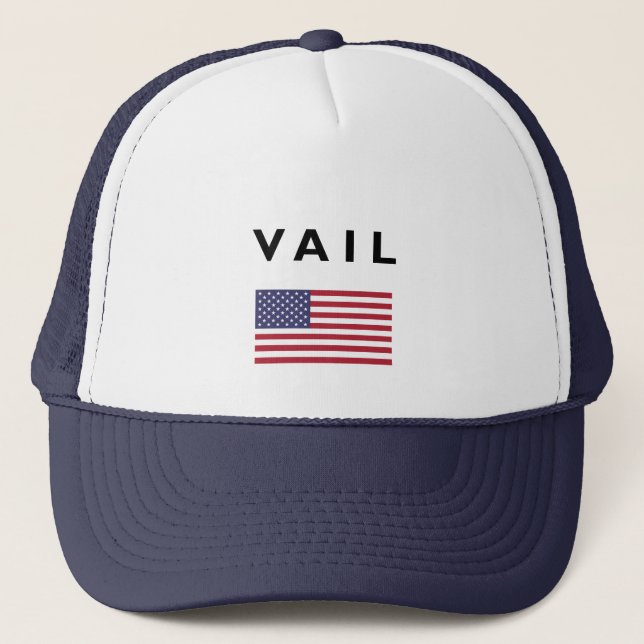 Boné Vail USA American Flag Light-Color (Frente)