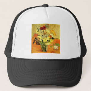 Boné Van Gogh Pintando Flores Fantasiosas Flores Vinhas