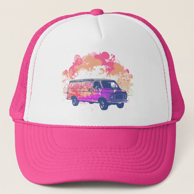 Boné van hippie retrô grunge (Frente)