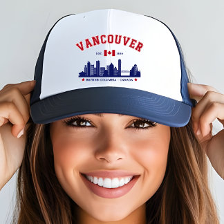 Boné Vancouver Canada Skyline | Classic Canadian City