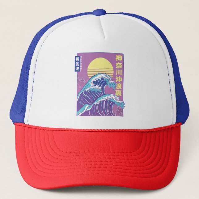 Boné Vaporwave Kanagawa Excelente (Frente)
