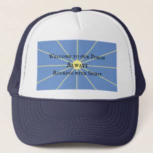 Boné Variação da aguardente de porco Azul Trucker H