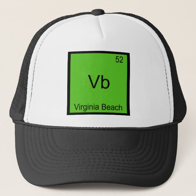 Boné Vb - Símbolo do Elemento Químico da Cidade de Virg (Frente)