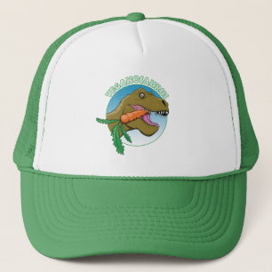 Boné Vegan T-Rex - Humor do Veganismo