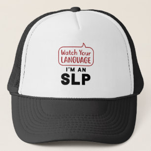 Boné Veja seu idioma, sou um SLP