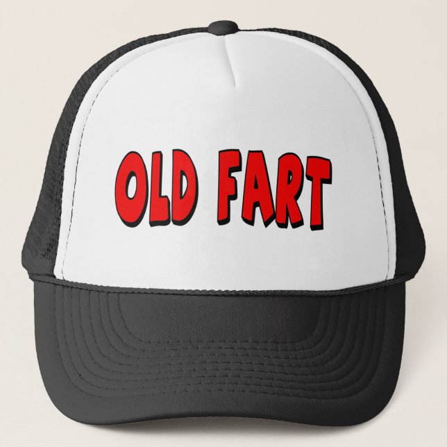Boné Velho Fart os 50th presentes de aniversário (Frente)