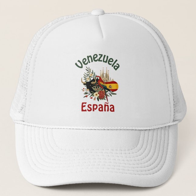 Boné Venezuela + España – fusión de raíces y orgullo  (Frente)