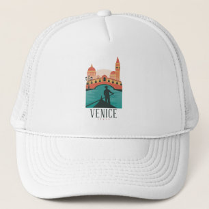 Boné Venice Viagens vintage Trucker Hat