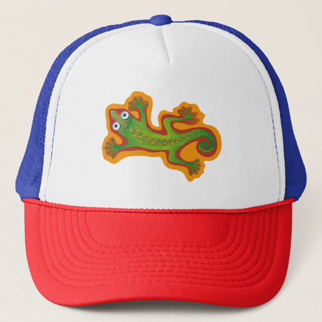 Boné Verde del lagarto de Lindo (Frente)