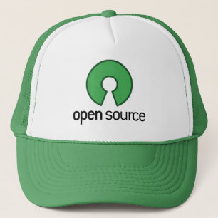 Boné verde do open source
