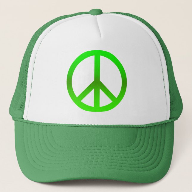 Boné Verde do símbolo de paz (Frente)
