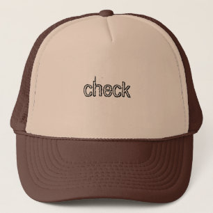 Boné Verifique o chapéu