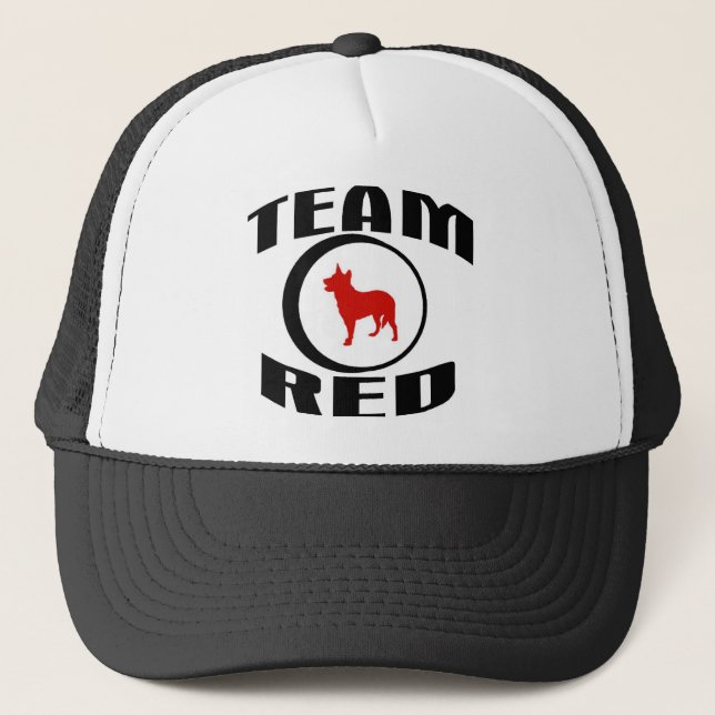 Boné Vermelho da equipe (Frente)