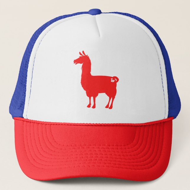 Boné vermelho do lama (Frente)