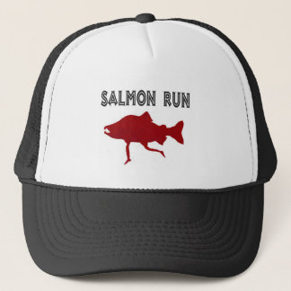 Boné vermelho funcionado salmões