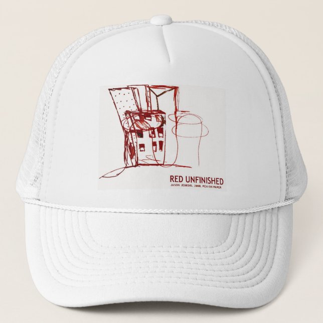 BONÉ VERMELHO INACABADO (Frente)