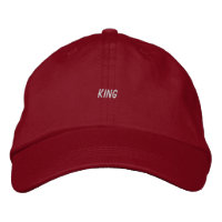 Boné vermelho vibrante com texto impresso personal