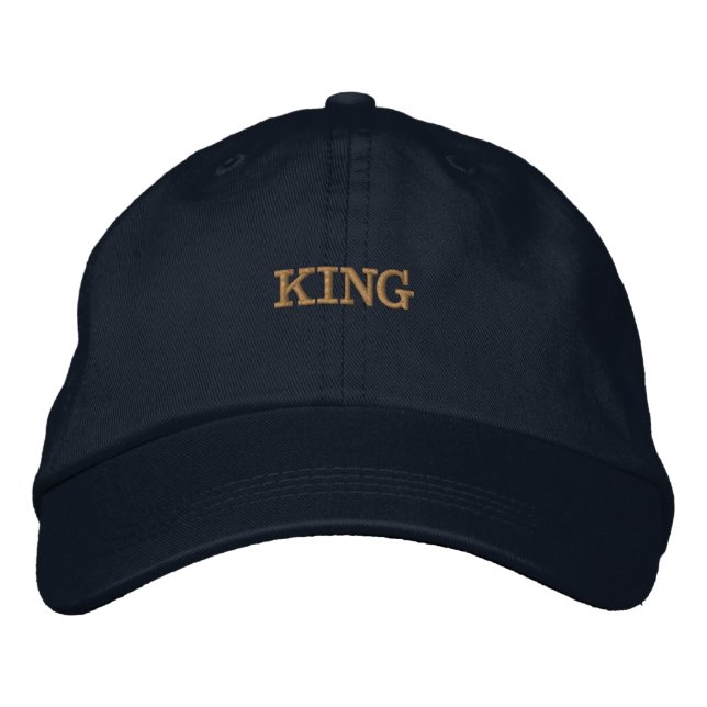 Boné versátil e clássico KING estampado - Azul Mar (Frente)
