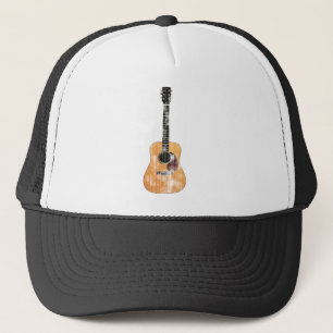 Boné Vertical da guitarra acústica afligido