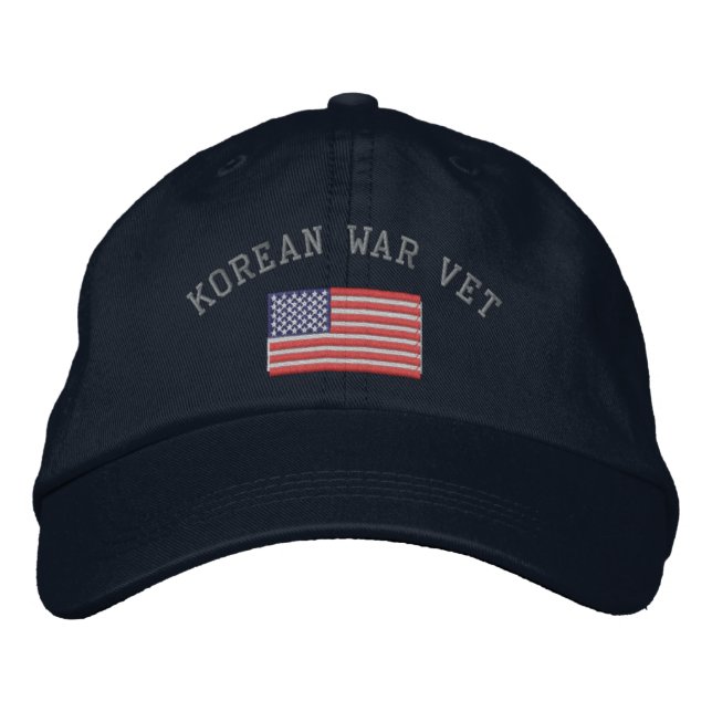 Boné Vet Coreano com Bandeira Americana (Frente)