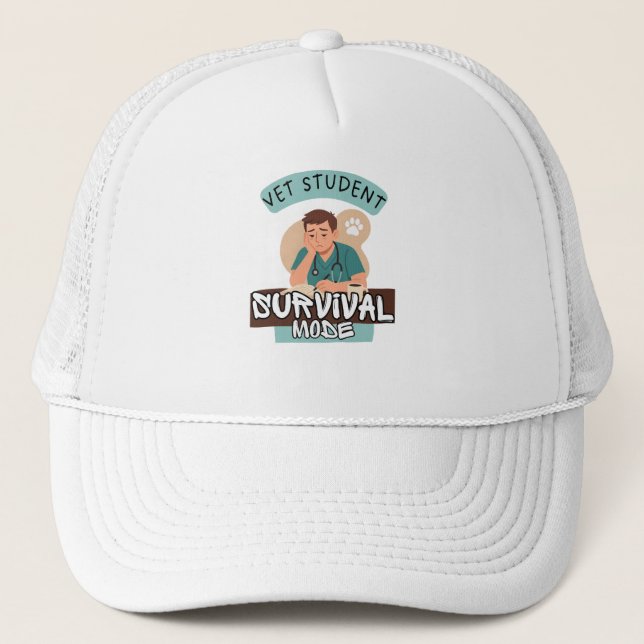 Boné Vet Student Survival Mode – Vet Student Design (Frente)