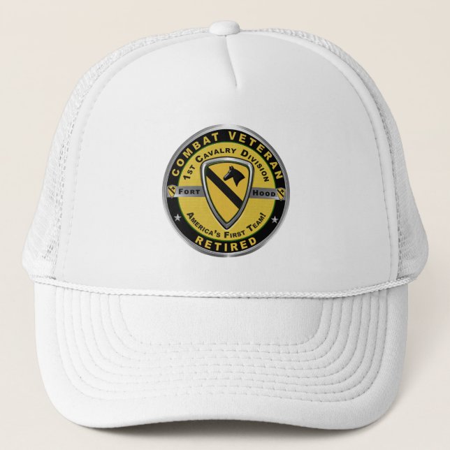 Boné Veterano Aposentado da 1ª Divisão de Cavalaria (Frente)