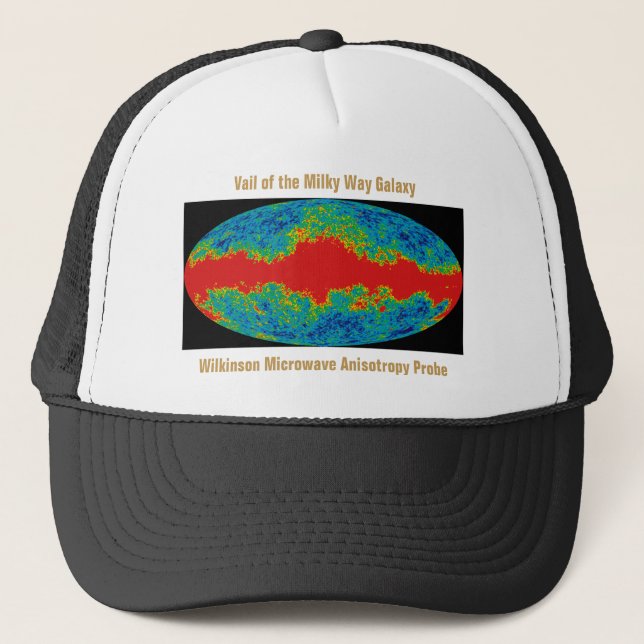 Boné Véu da Galáxia Via Láctea Sobre o Universo WMAP (Frente)