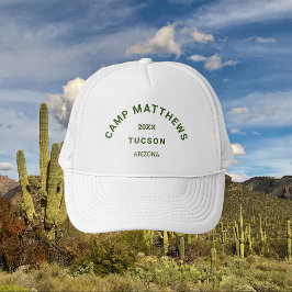 Boné Viagem de Campanha da Família Forest Green Crest