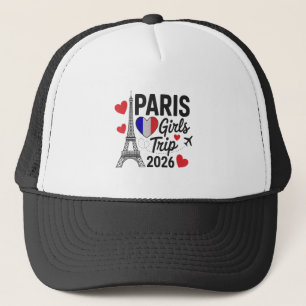 Boné Viagem de Meninas Sassy Paris 2026 Férias Reunião 