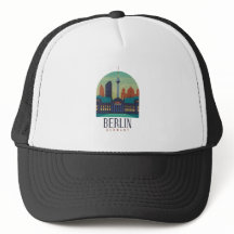 Viagens vintage Skyline Berlin Alemanha