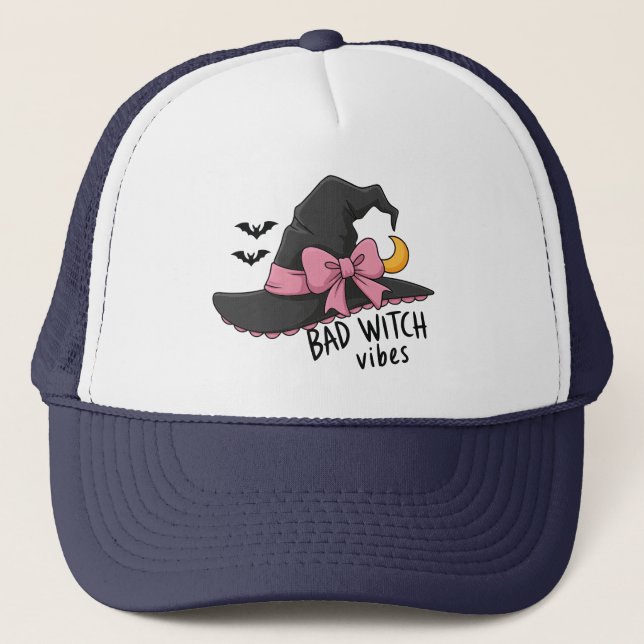 Boné Vibrações de Bruxa Má – Chapéu de Bruxa Fofo (Frente)