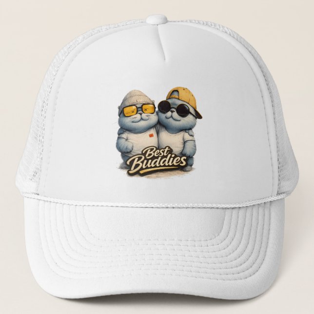 Boné 🧢😎 Vibrações Legais para Você e Sua Turma 🐾🧡 (Frente)