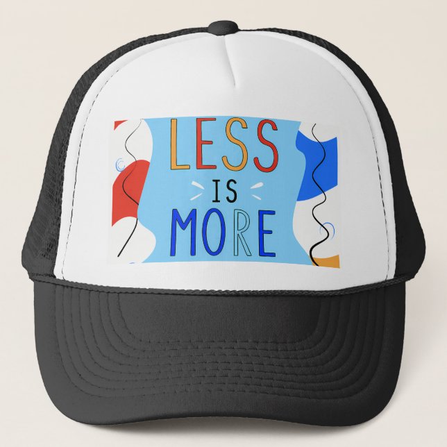 Boné Vibrant "Less Is More" Abstract Graphic (Frente)