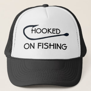 Boné Viciado Na Pesca De Tipografia Engraçada