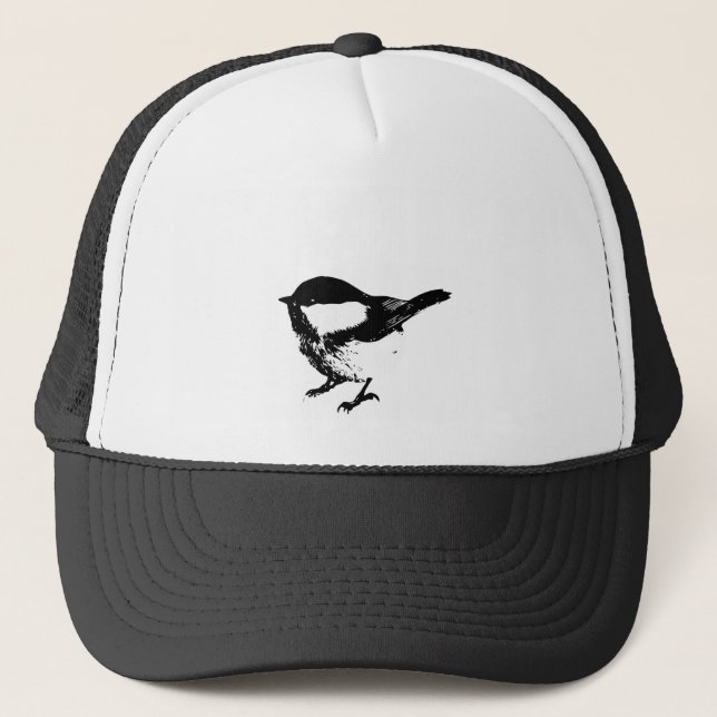 Boné Vida Selvagem de Aves Brancas Brancas Bastante Bas (Frente)