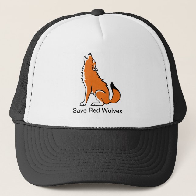 Boné Vida Selvagem - Salva lobos VERMELHOS - Amante de  (Frente)