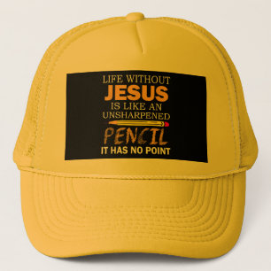Boné Vida Sem Jesus Engraçado Cristão Religioso Fé