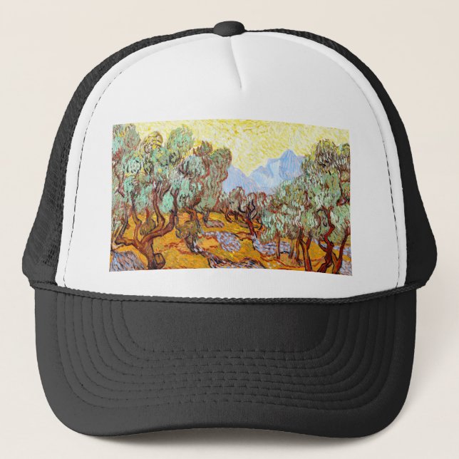 Boné Vincent_van_Gogh oliveiras (Frente)