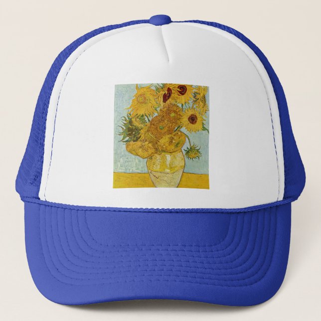 Boné Vincent Van Gogh - Vaso com Doze Girassóis (Frente)