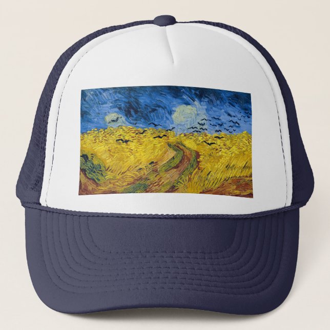 Boné Vincent van Gogh - Wheatfield com Crows (Frente)