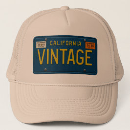Boné Vintage 1969 | Placa de Licença Retro Califórnia S