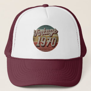 BONÉ VINTAGE 1970 HOMENS MULHERES ANIVERSÁRIO PRESENTE 