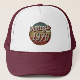 BONÉ VINTAGE 1970 MEN WOMEN BIRTHDAY GIFT TRUCKER HAT