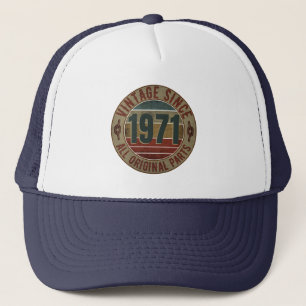 BONÉ VINTAGE 1971 BIRTHDAY GIFT TRUCKER HAT